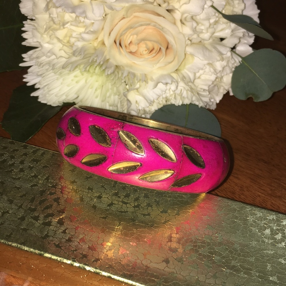 Boho Hot Pink Bangle